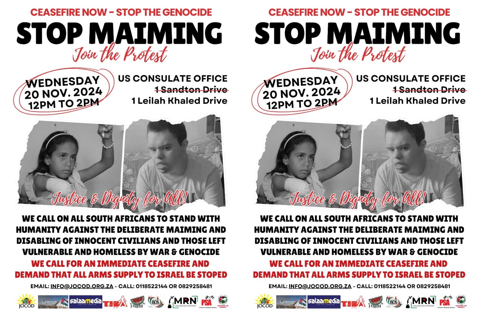 JOCOD to march for the rights of people with disabilities in Palestine